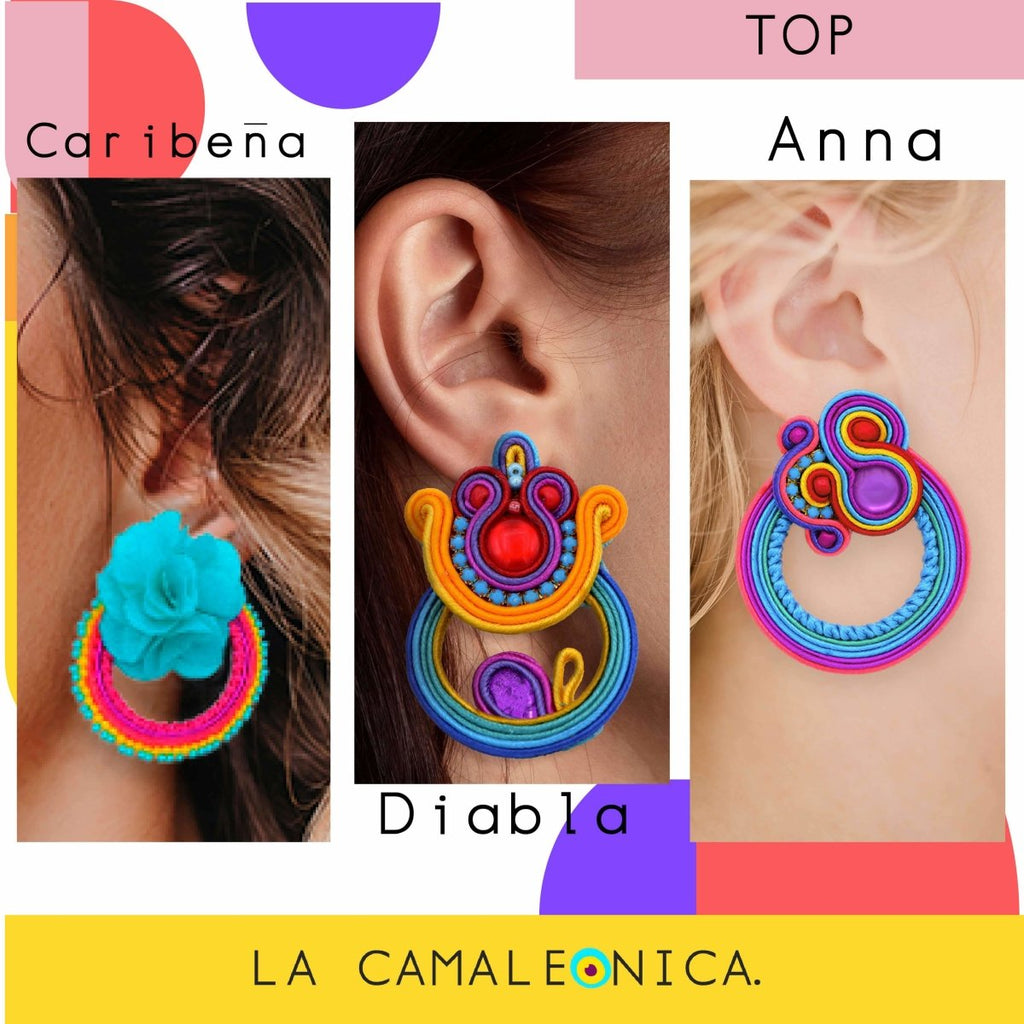 Handmade hoops premium jewellery by La Camaleonica