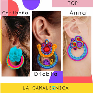 Handmade hoops premium jewellery by La Camaleonica