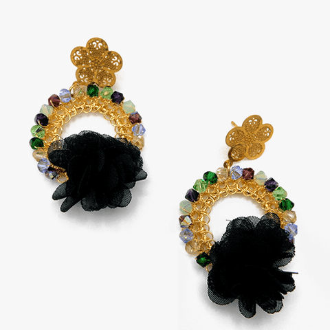 Noria medium earrings - Swarovski