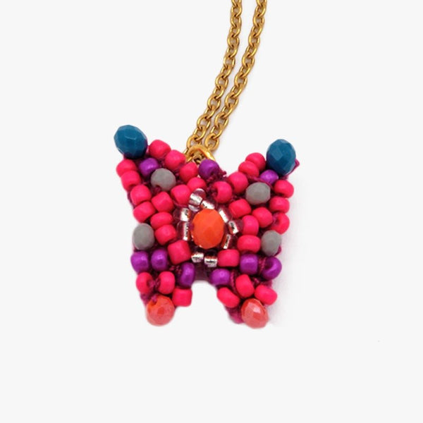 Adri - fuchsia - Handmade necklace - La Camaleonica