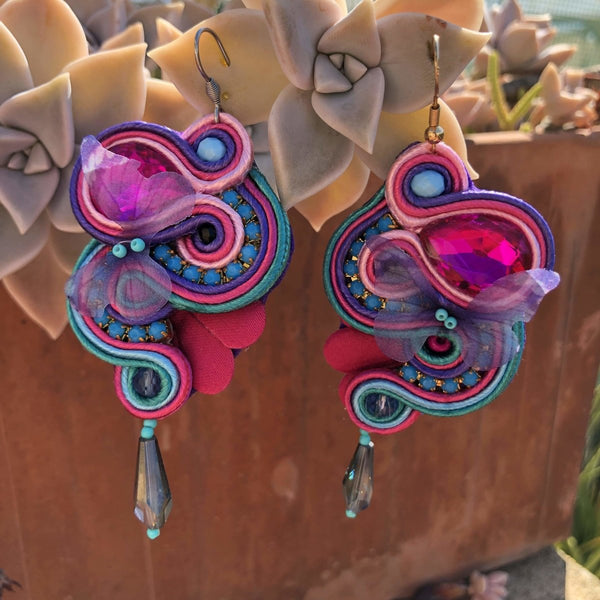 Corali - hook -Handmade earring by La Camaleonica - La Camaleonica