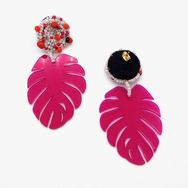 Irina - transparent purple- Handmade earring - La Camaleonica